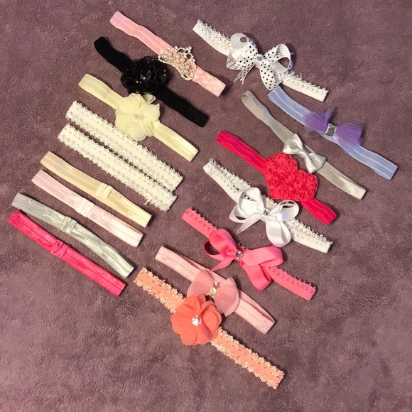 Other - 🔥4/20! 17 baby headband bows!